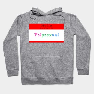 Hello My Name Is Polysexual Hoodie